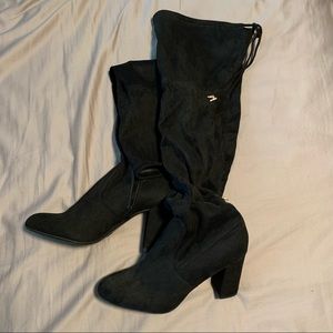 Women’s Black Over the Knee Boots Size 9